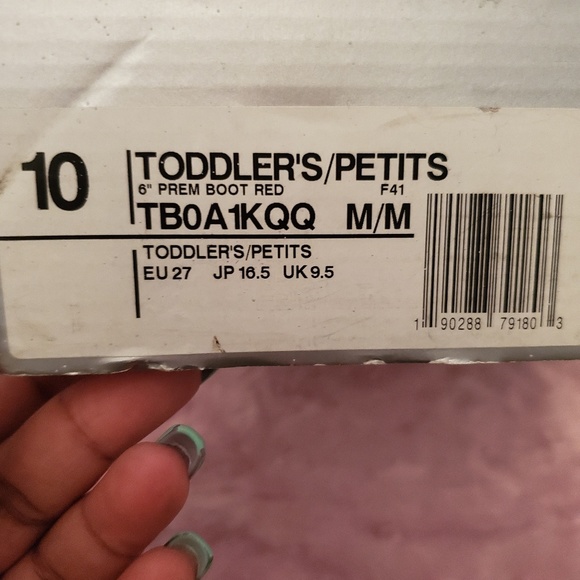 Toddler timberland winter boots (red) - Picture 5 of 5